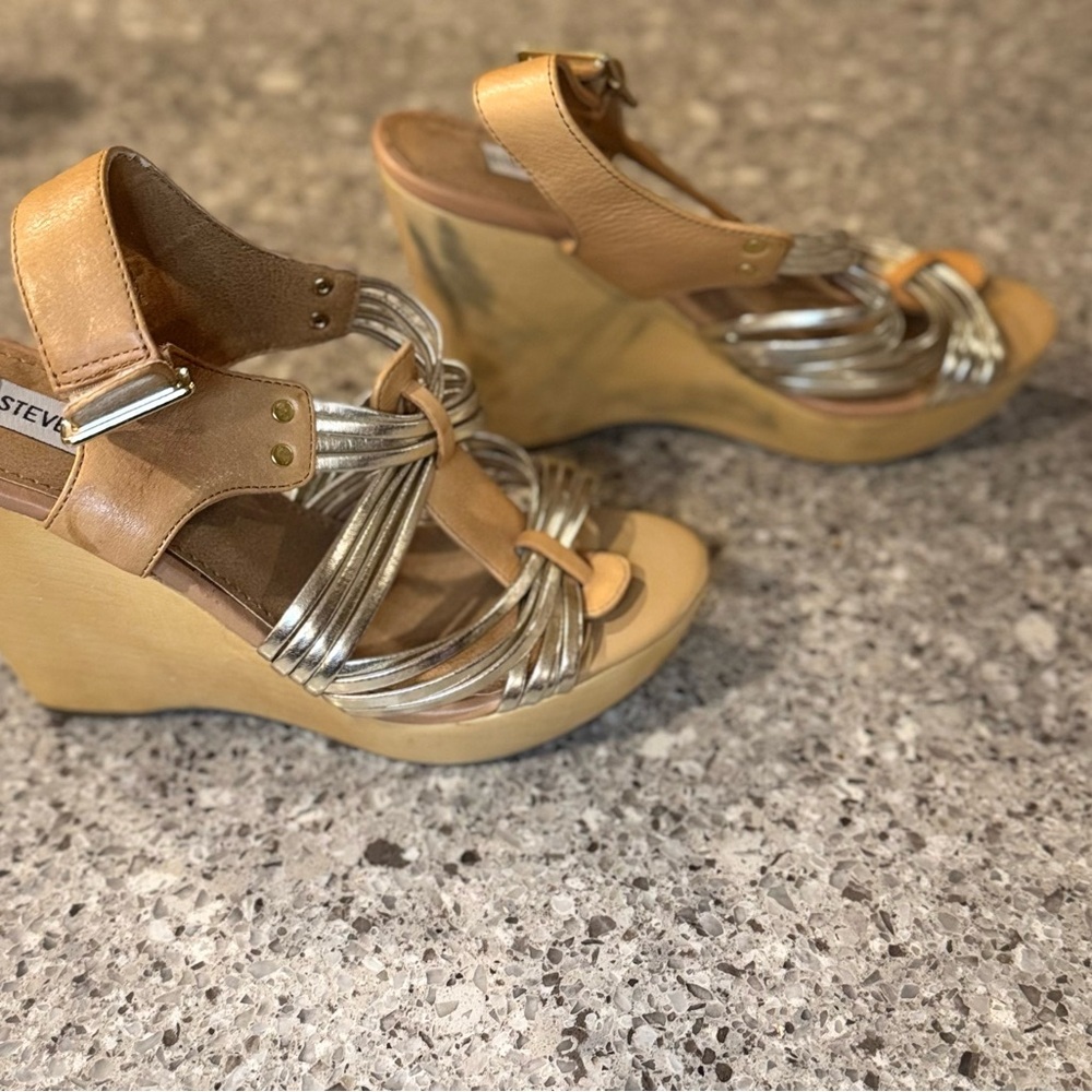 Steve Madden Wooden Wedges - Size 8 ⭐👠 - Picture 6 of 10